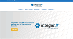 Desktop Screenshot of integenx.com