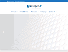 Tablet Screenshot of integenx.com